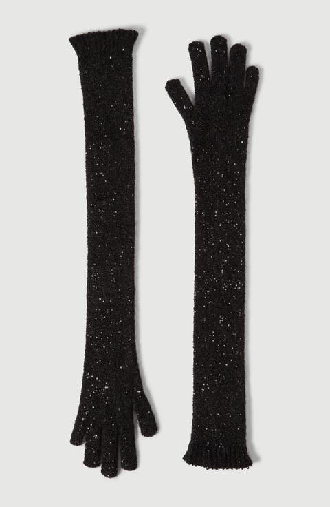Dazzling Texture Knit Gloves
