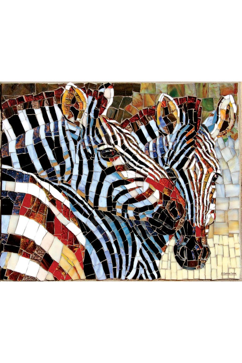 Stained Glass Zebras 1000 piece Jigsaw Puzzle for Adults, Alternate, color, Multicolor