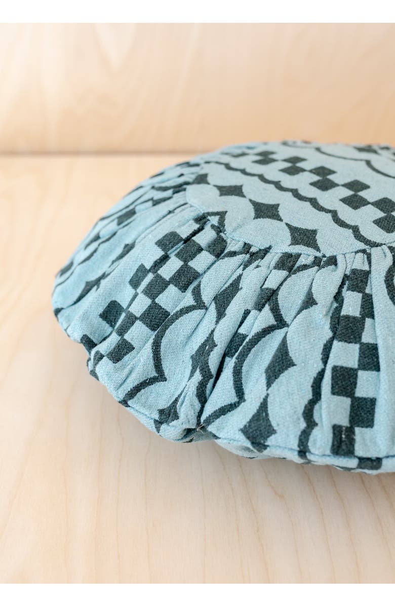 TBCo Cotton Checker Stripe PIllowcase, Alternate, color, Green Checker Stripe