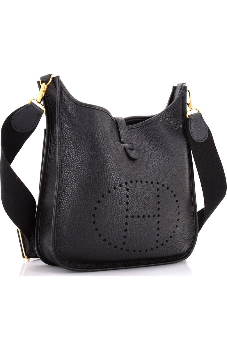 Pre-Owned Hermes Evelyne Bag Gen III Clemence PM, Alternate, color, Noir