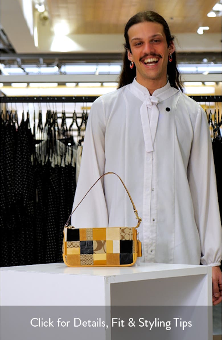 Plaza Patchwork Leather Shoulder Bag, sales video thumbnail