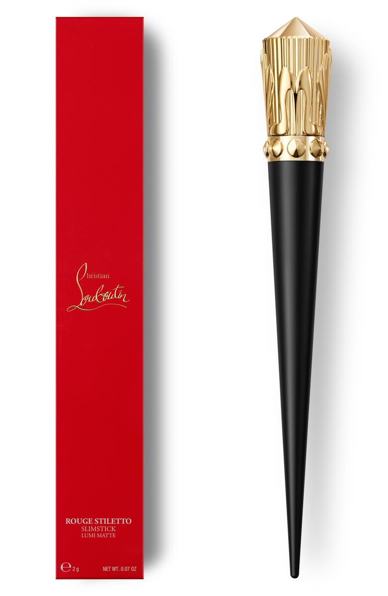 Christian Louboutin Rouge Stiletto Lumi Matte Lipstick, Alternate, color, Nude Rose 386L