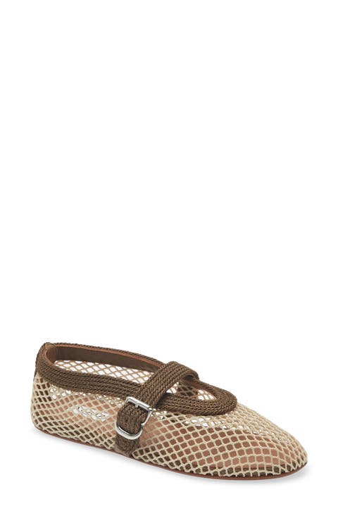 Mesh Mary Jane Flat (Women)