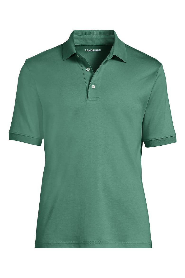 Short Sleeve Cotton Supima Polo Shirt, Alternate, color, Mineral Aqua