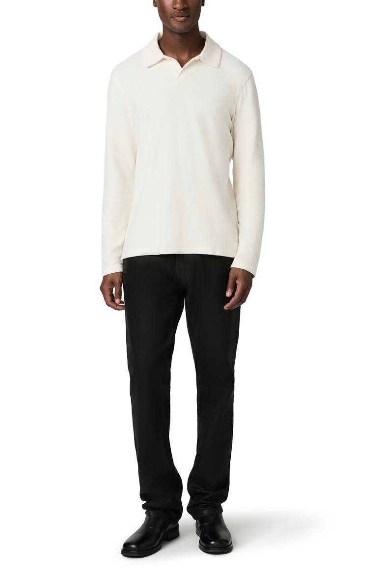 Hammond Long Sleeve Polo, Alternate, color, NATURAL