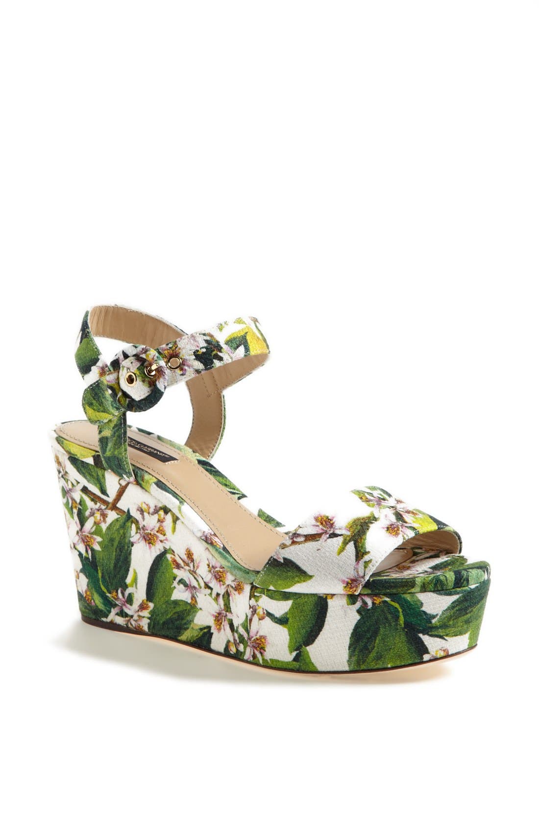 Wedge Sandal, Main, color, WHITE