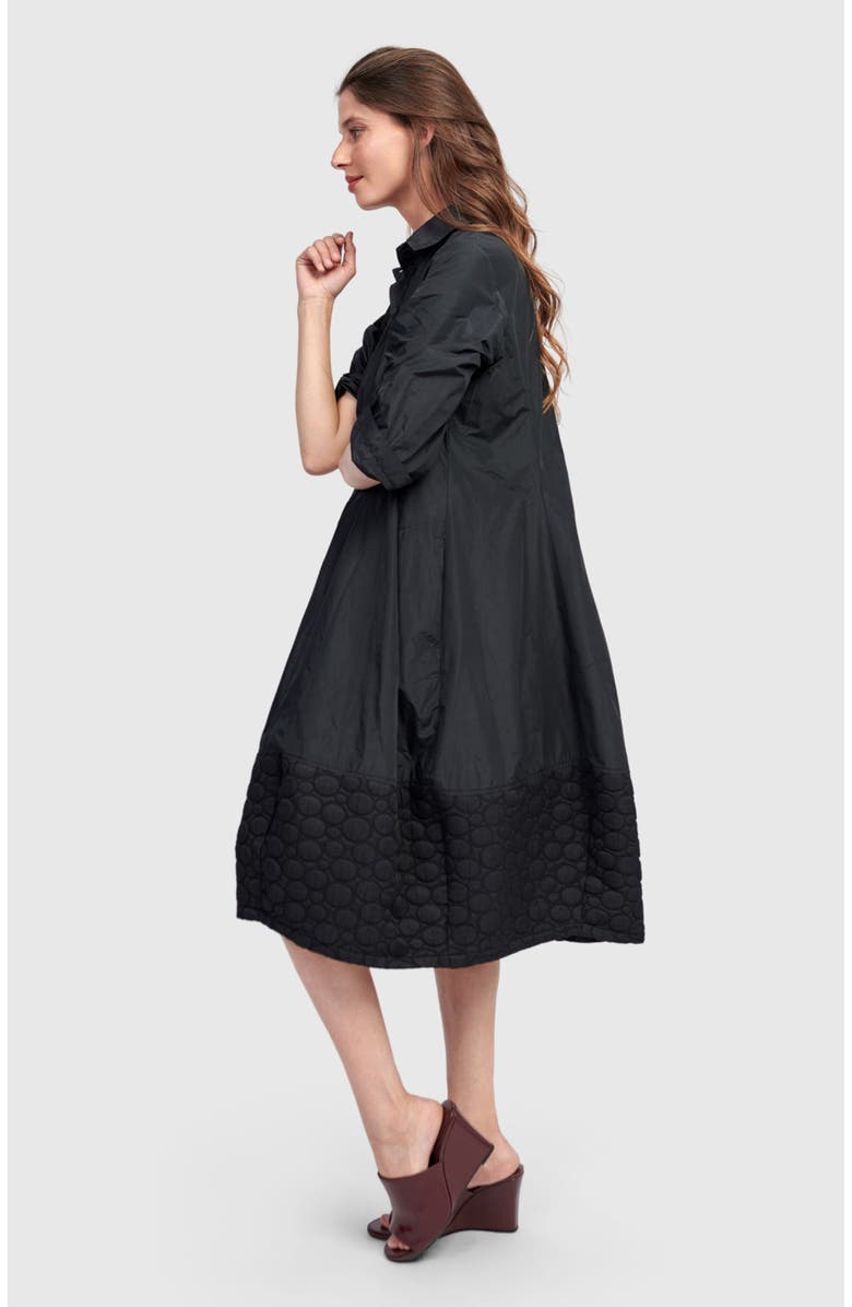 Alembika Christine Shirt Dress, Alternate, color, Black