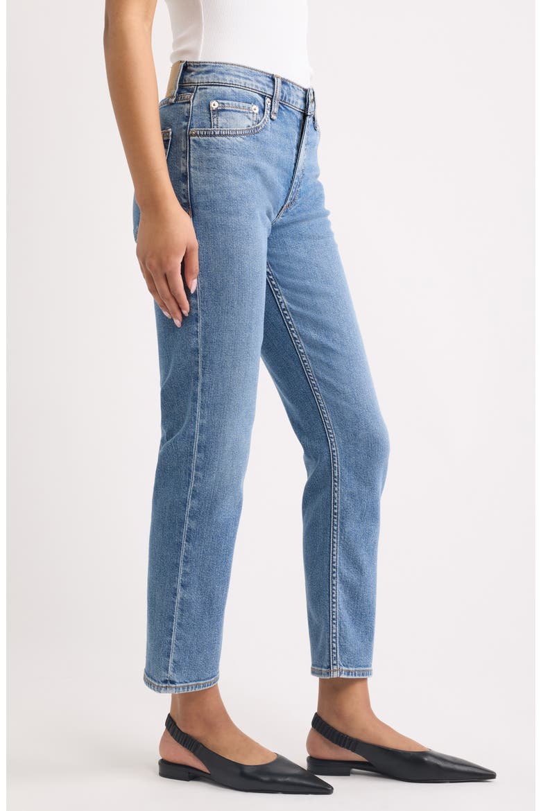 Featherweight Wren Mid Rise Ankle Slim Jeans, Alternate, color, RIVER