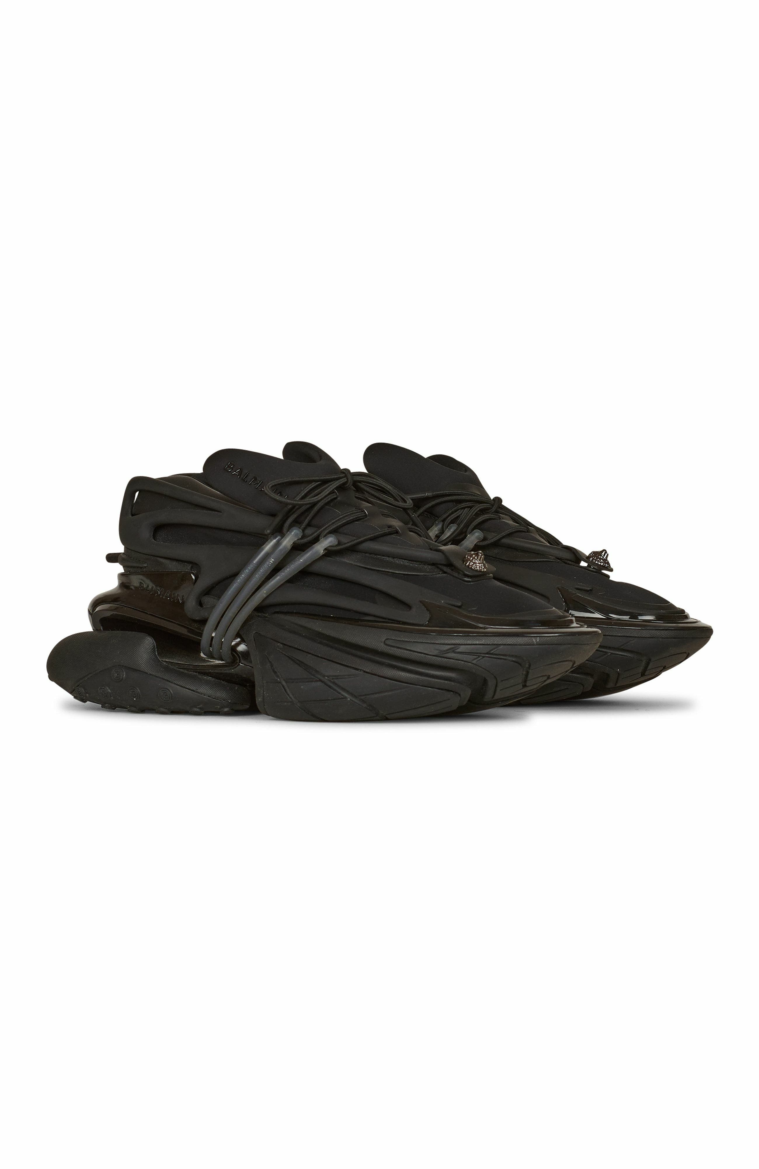 Leather Unicorn Low-Top Sneakers, Main, color, Black