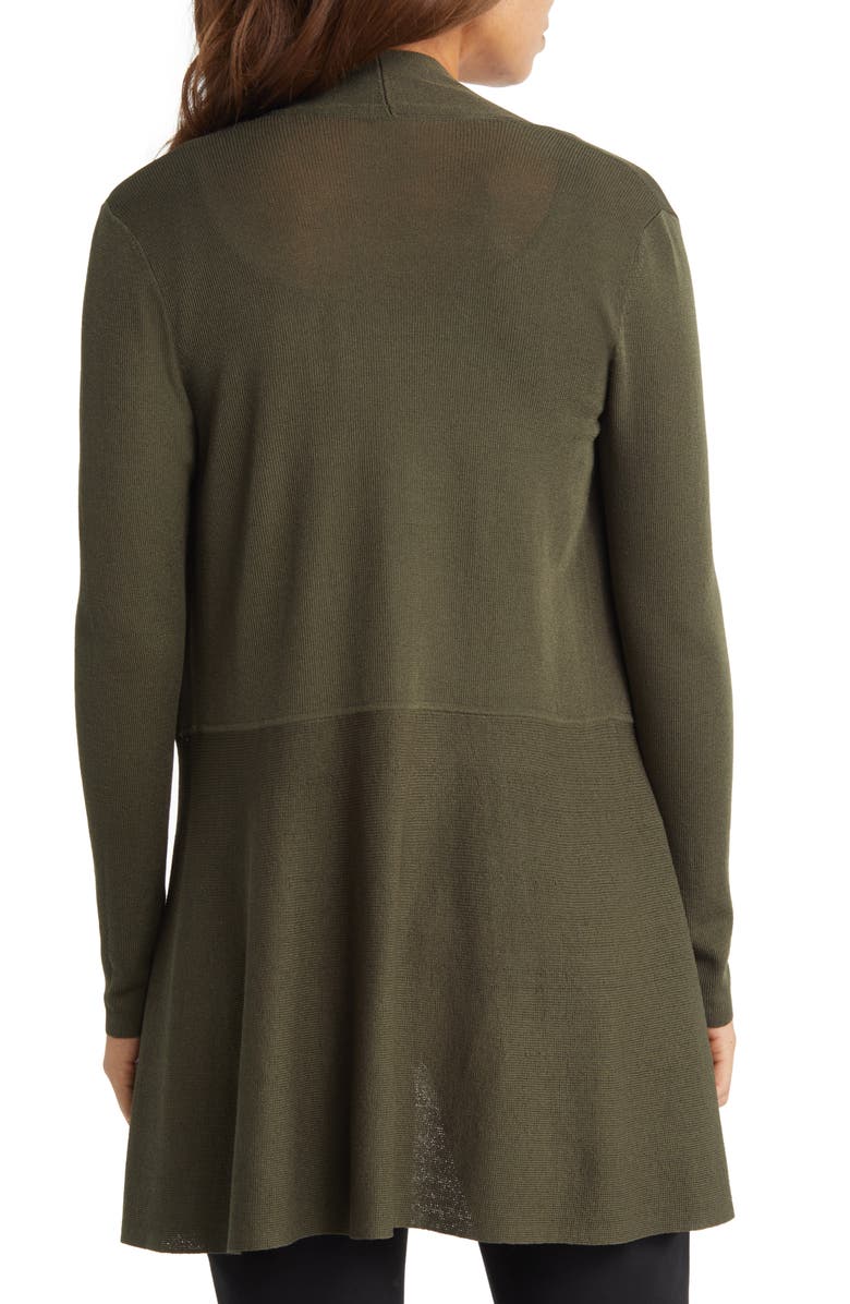 Anne Klein Monterey Peplum Open Front Cardigan, Alternate, color, 