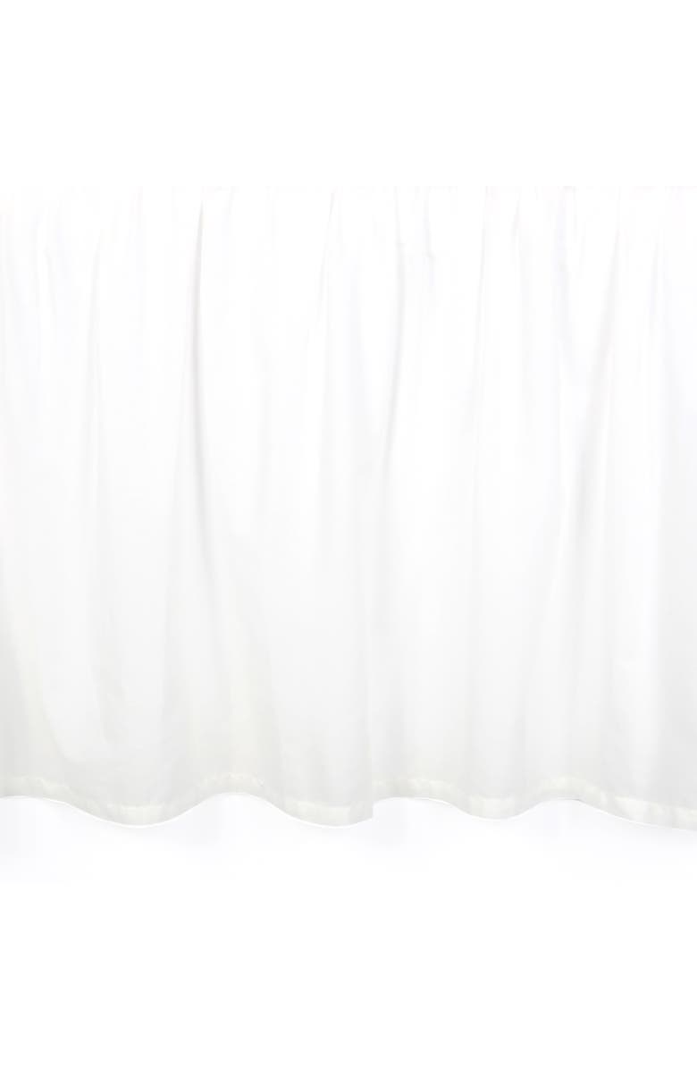 Lambs 
Ivy Signature Cotton Voile Ruffled Crib Skirt, Main, color, White