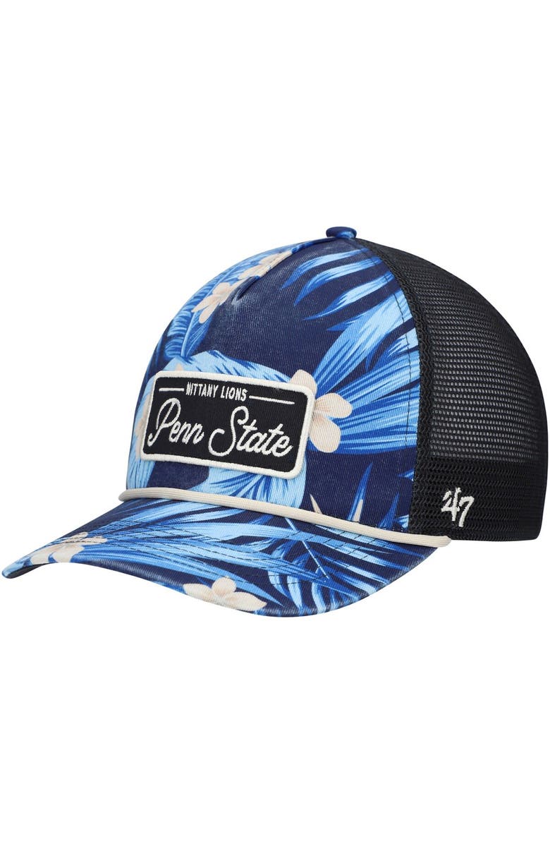 '47 Men's '47 Navy Penn State Nittany Lions Tropicalia Hitch Adjustable Hat, Main, color, Navy