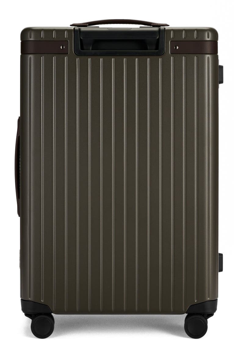The Check-in Suitcase, Alternate, color, Dark Olive / Chocolate