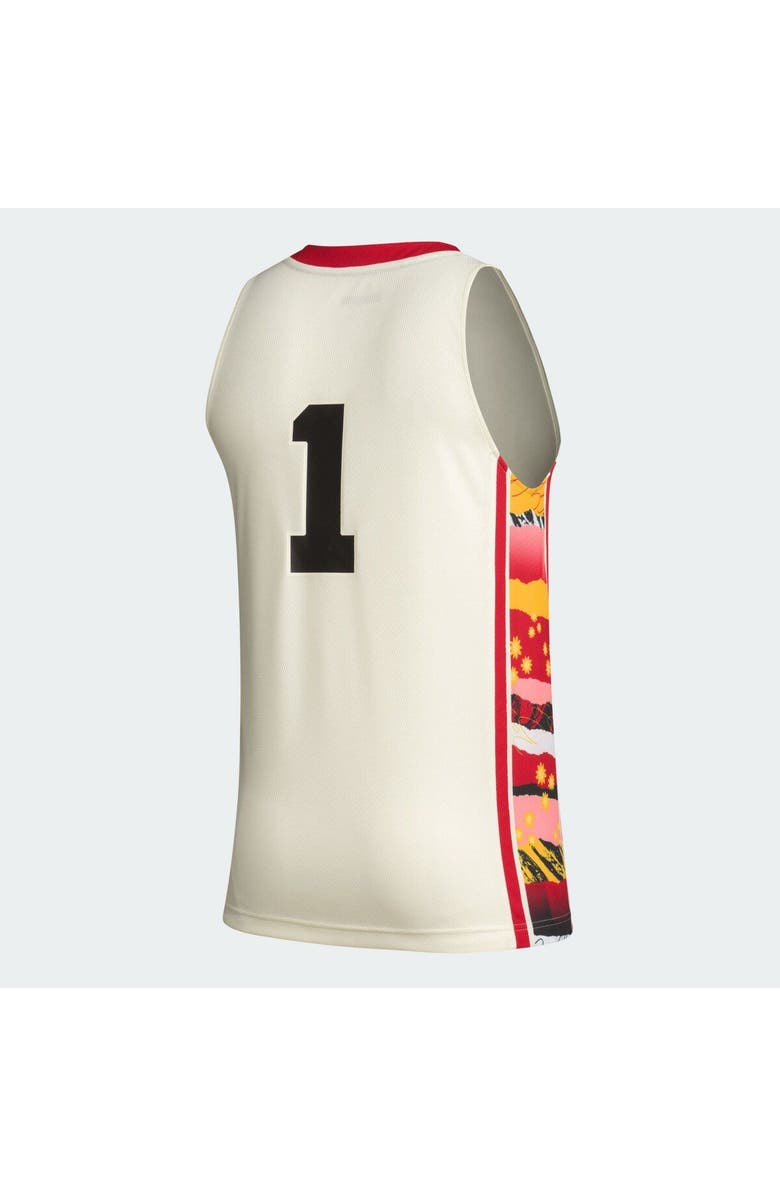 adidas Men's adidas #1 Khaki Louisville Cardinals Honoring Black Excellence Basketball Jersey, Alternate, color, Khaki