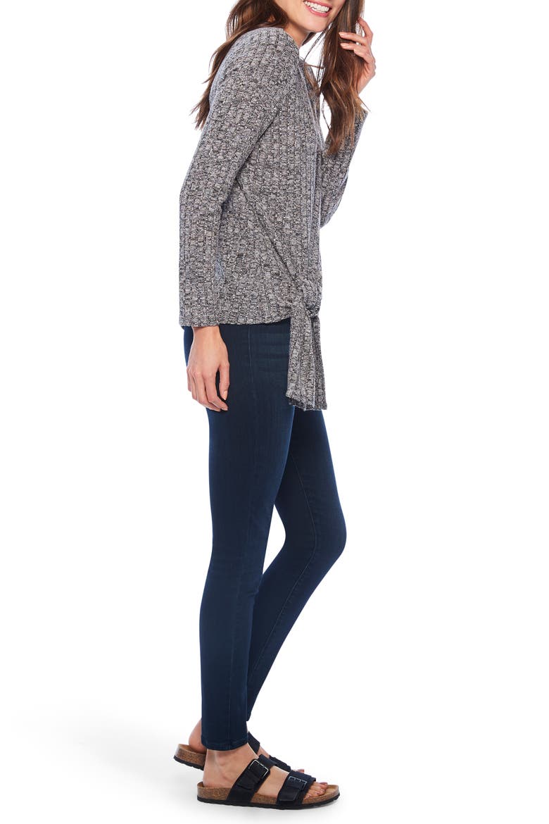 Champion Rib Tie Top, Alternate, color, BLACK MIX