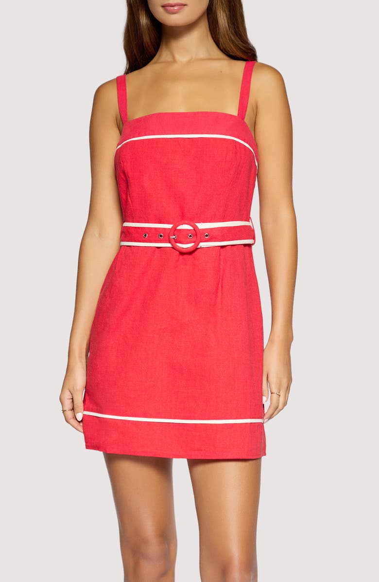 Lost + Wander <p>Saffron Muse Sleeveless Minidress</p>, Alternate, color, Red