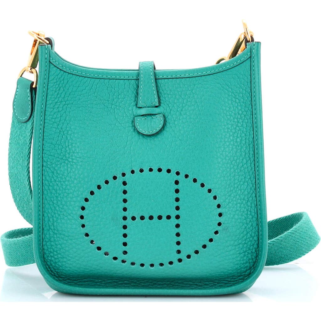 Pre-owned Hermes Hermes Evelyne Bag Gen Iii Clemence Tpm In Green