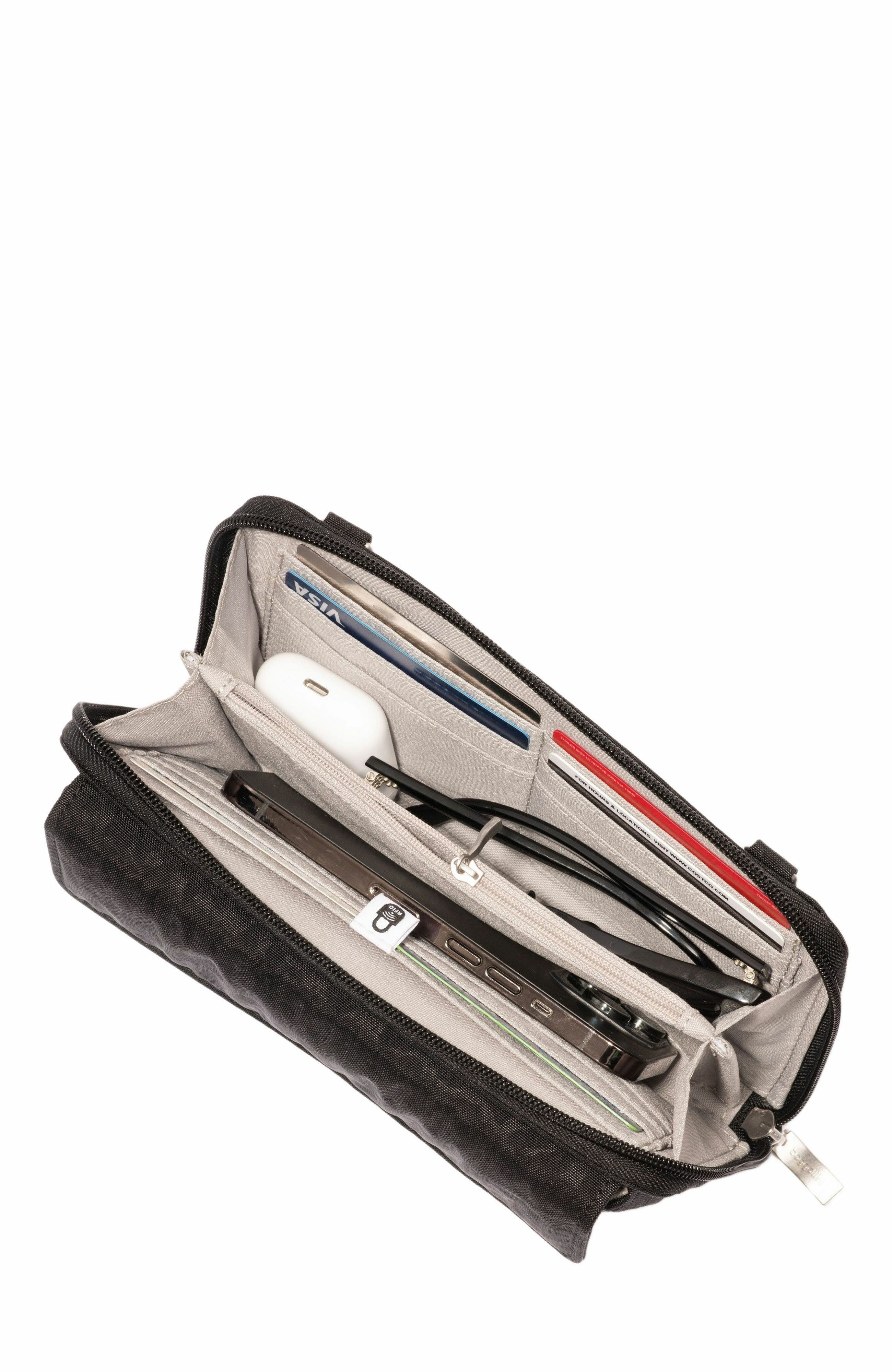 BAGGALLINI RFID Phone Wallet Crossbody Bag, Alternate, color, Black Cheetah Emboss