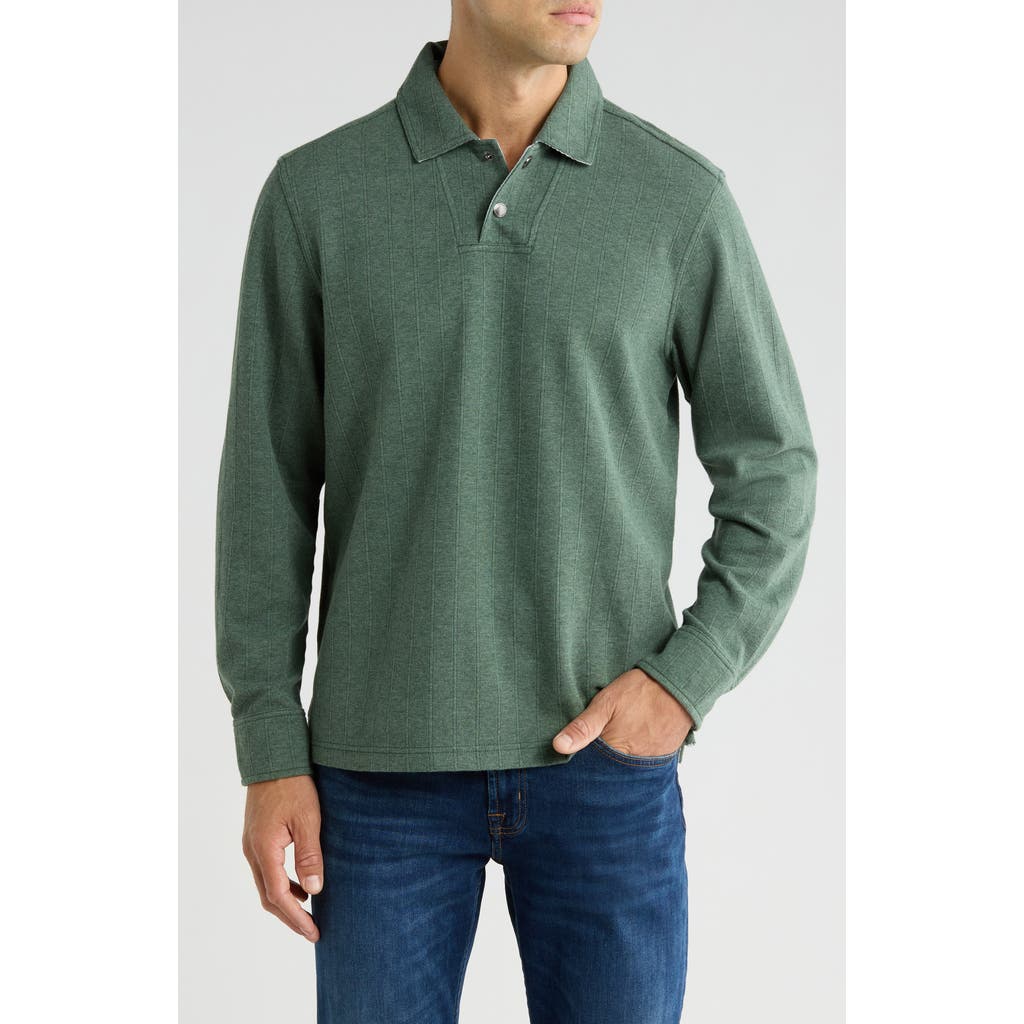 Tommy Bahama New Las Arias Long Sleeve Cotton Blend Polo In Green
