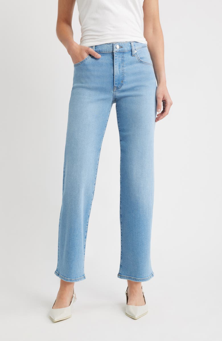 FRAME The Mellow Ankle Straight Leg Jeans, Main, color, Honeymoon