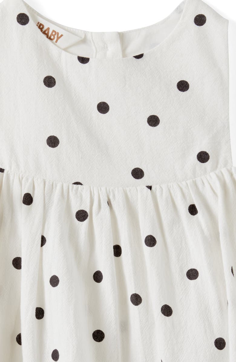 Cotton On Kids Ellie Woven Dress, Alternate, color, Vanilla Polka Dot