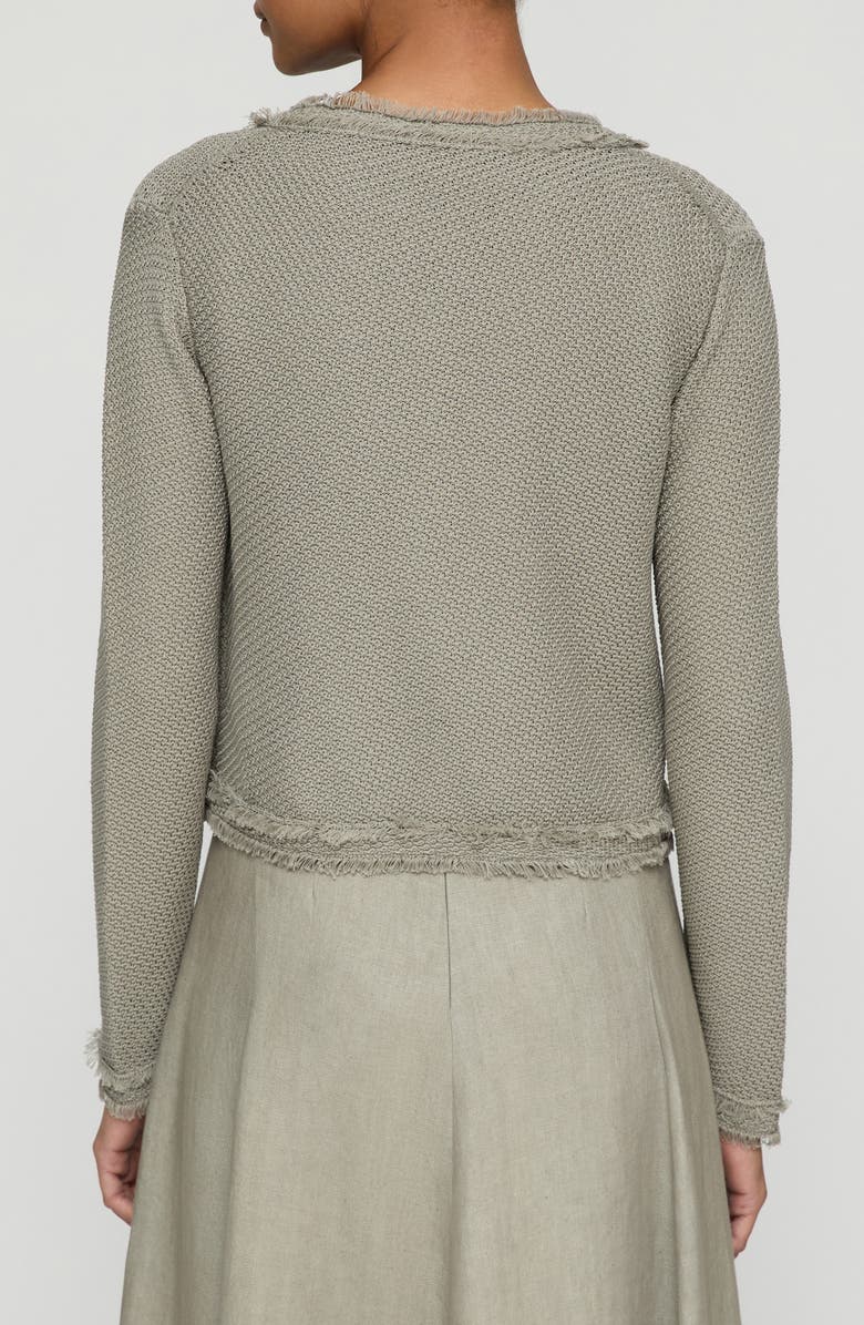 Lafayette 148 New York Textured Stitch Crop Jacket, Alternate, color, 