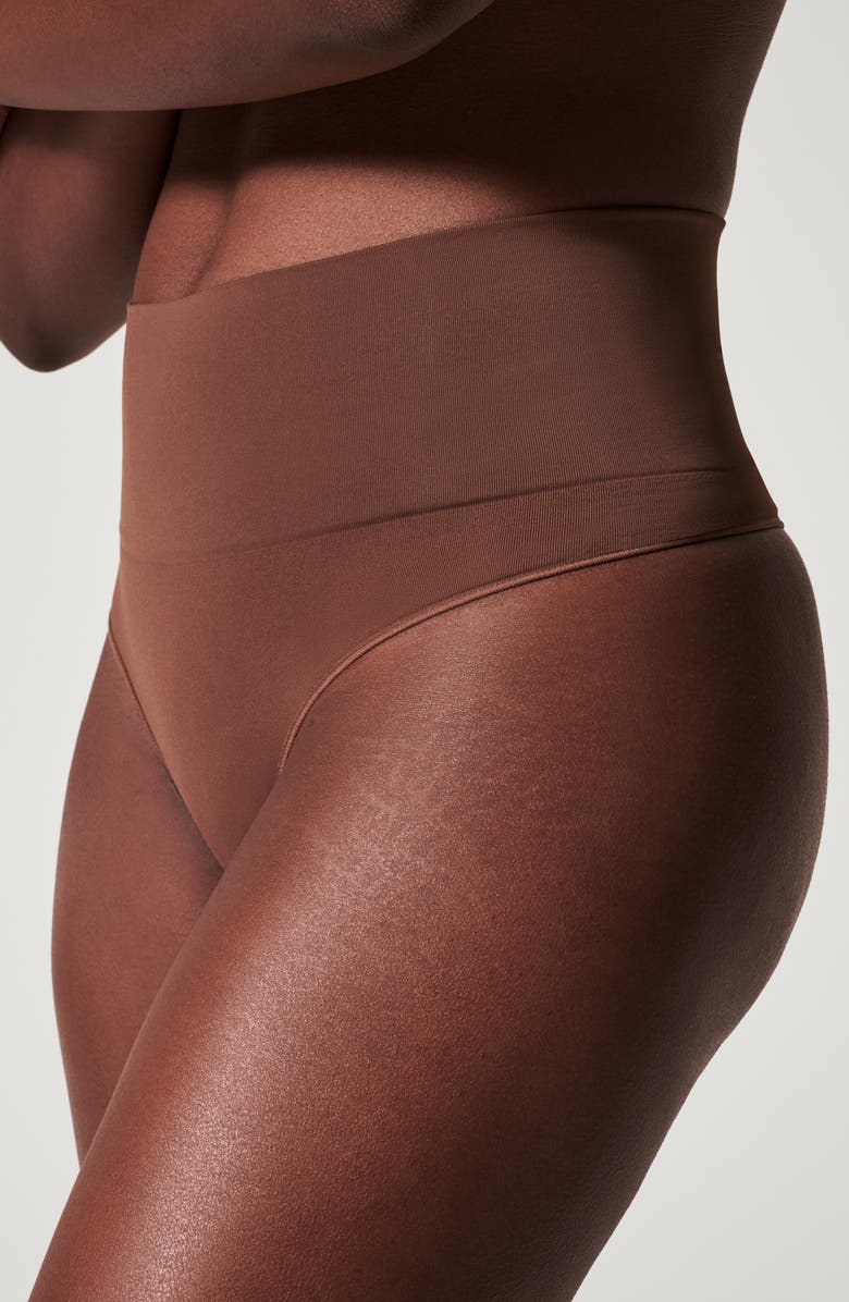 SPANX<sup>®</sup> SPANXshape<sup>™</sup> ExtraOrdinary Thong, Alternate, color, Chestnut Brown