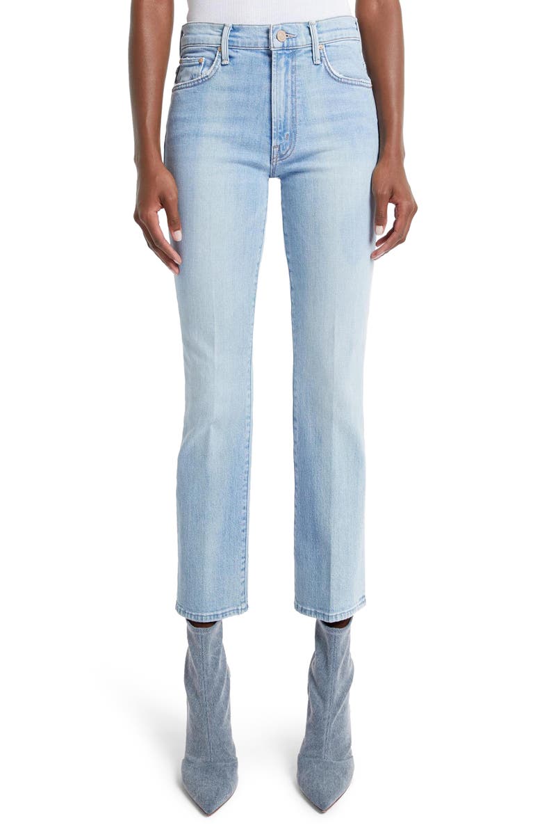 MOTHER The Insider High Waist Ankle Bootcut Jeans, Main, color, 