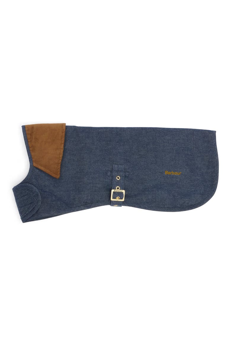 Denim Dry Wax Dog Coat, Main, color, INDIGO