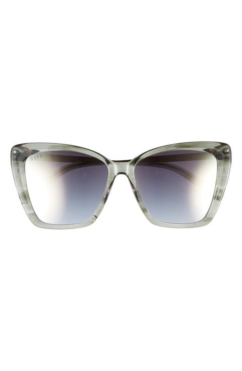 Becky II 56mm Cat Eye Sunglasses
