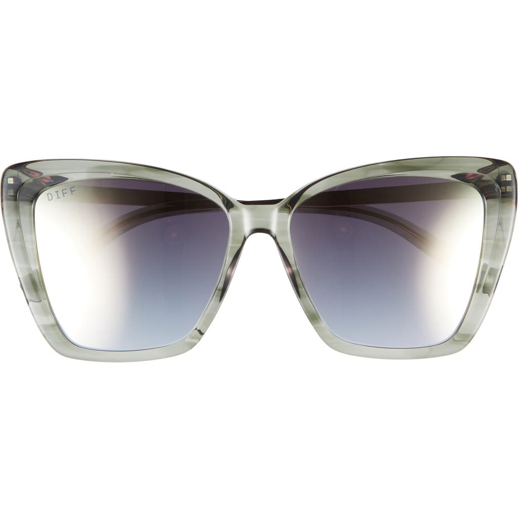 Diff Becky Ii 56mm Cat Eye Sunglasses In Purple