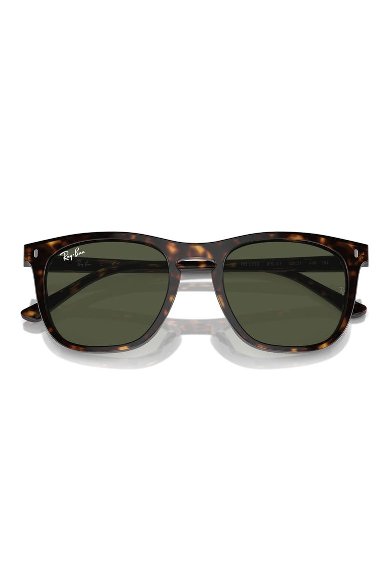 53mm Square Sunglasses, Alternate, color, HAVANA