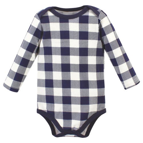 Hudson Baby Cotton Long-sleeve Bodysuits 3-pack In Multi