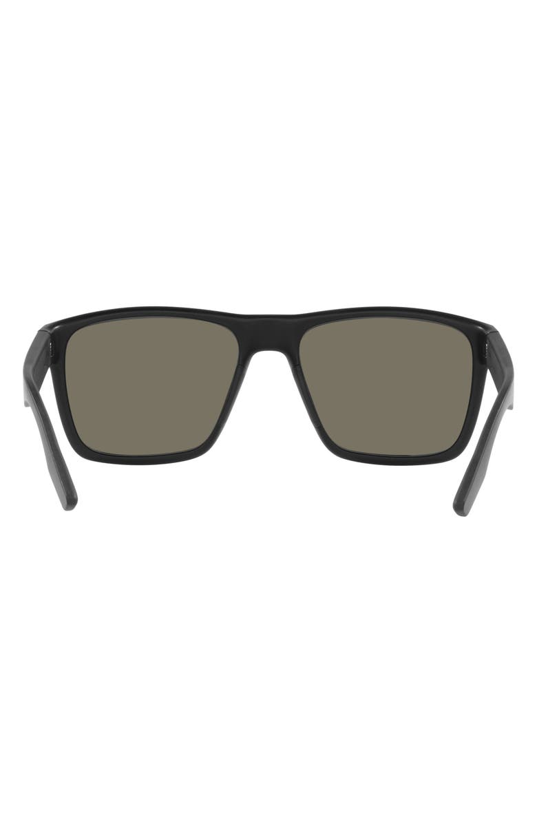 Costa Del Mar Paunch XL 59mm Square Sunglasses, Alternate, color, Matte Black