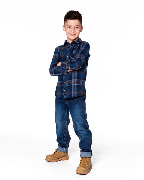 Long Sleeve Flannel Shirt (Toddler & Little Kid)