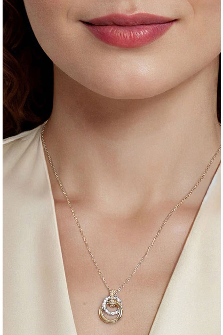 Bujukan Diamond Link Pendant Necklace, Alternate, color, GOLD MULTI