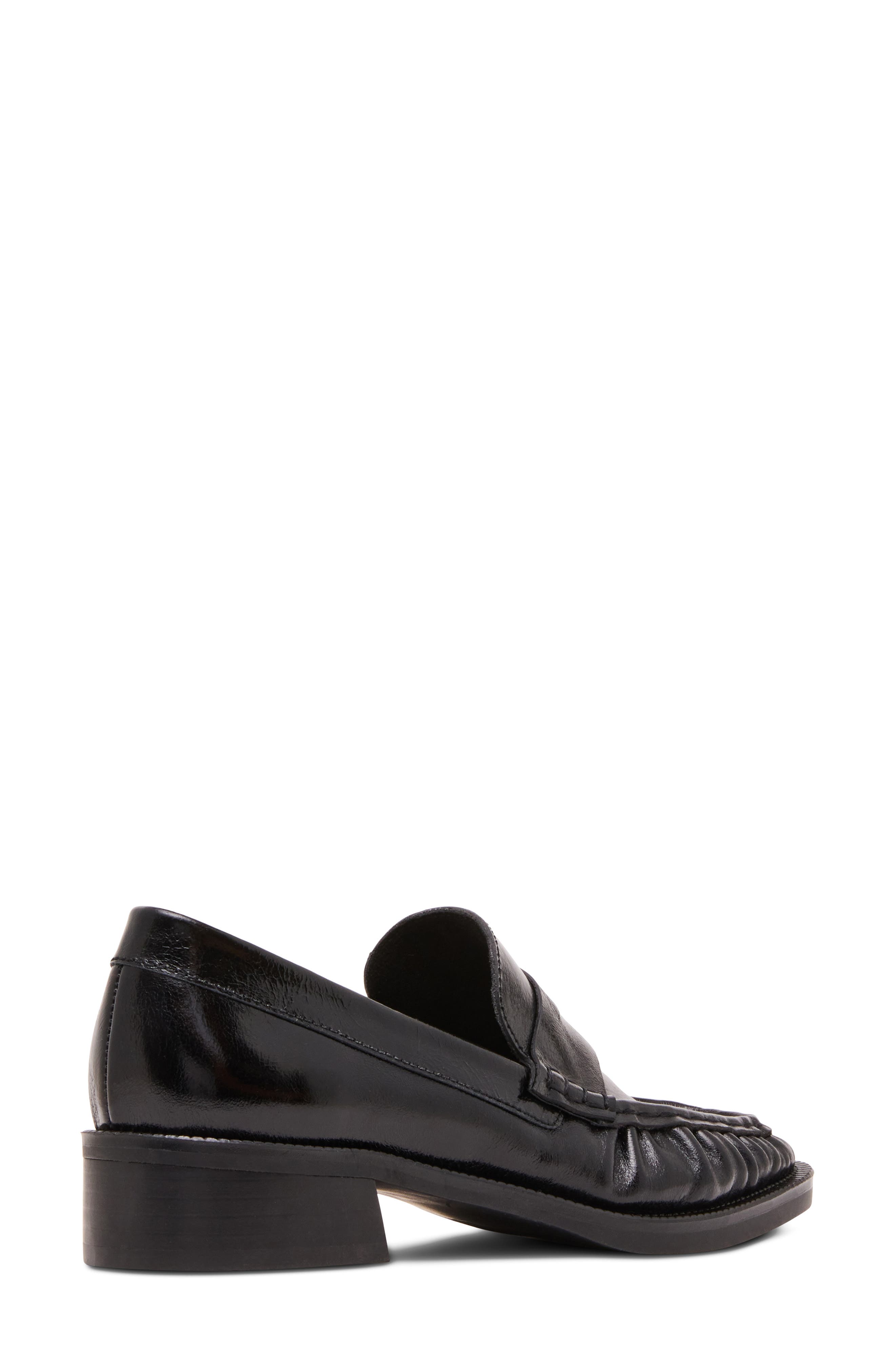 Fletcher Faux Leather Loafer, Alternate, color, BLACK