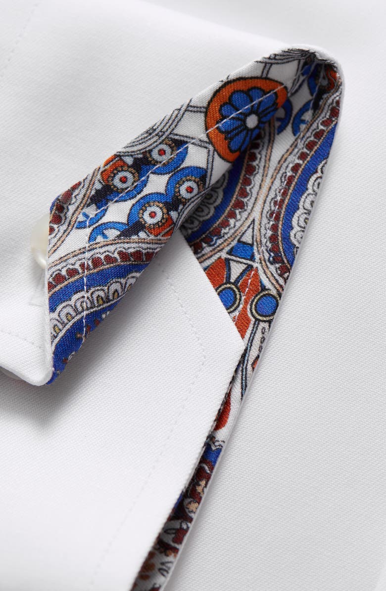 Eton Slim Fit Solid Dress Shirt, Alternate, color,