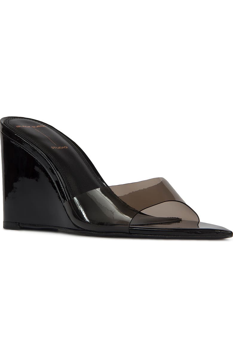 BLACK SUEDE STUDIO Octavia Wedge Sandal, Main, color,