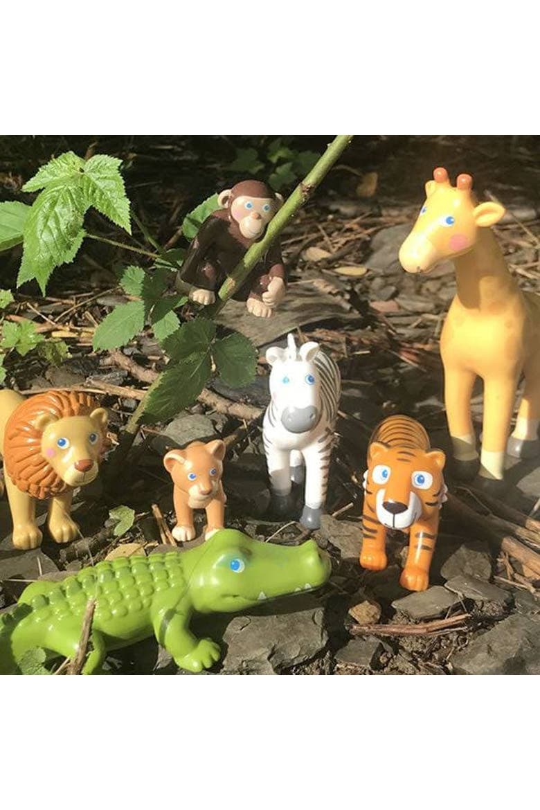 Little Friends Crocodile - 7" Chunky Plastic Zoo Animal Toy Figure, Alternate, color, Multi