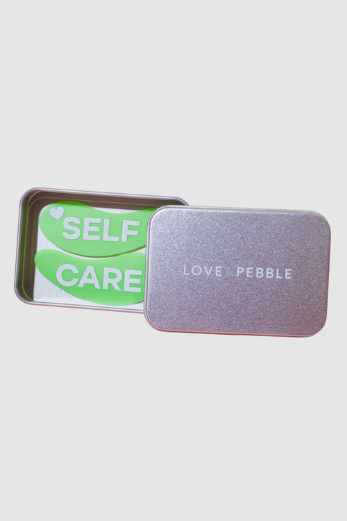 Love And Pebble Reusable Silicone Eye Mask In Light Green