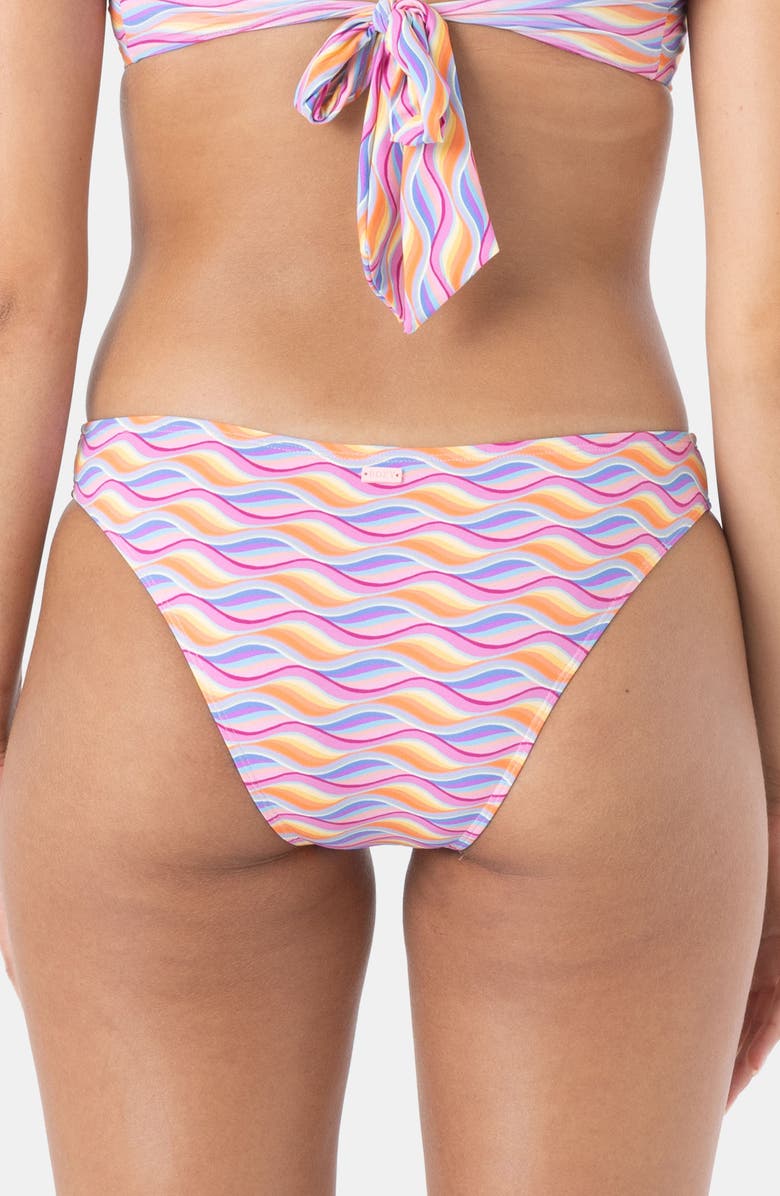 Roxy High Tide Hipster Bikini Bottoms, Alternate, color, Pink Combo