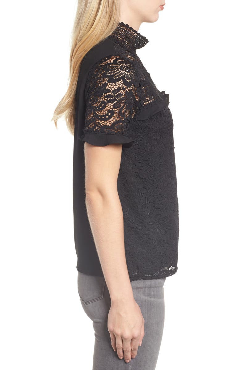 GIBSONLOOK Gibson x Glam Squad Sheaffer Lace Top, Alternate, color,