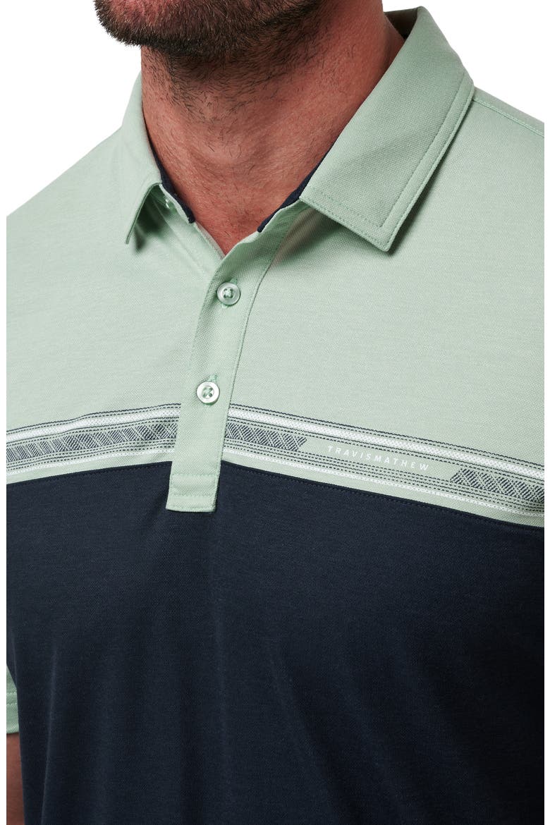 Rustic Route Colorblock Polo, Alternate, color, JADEITE