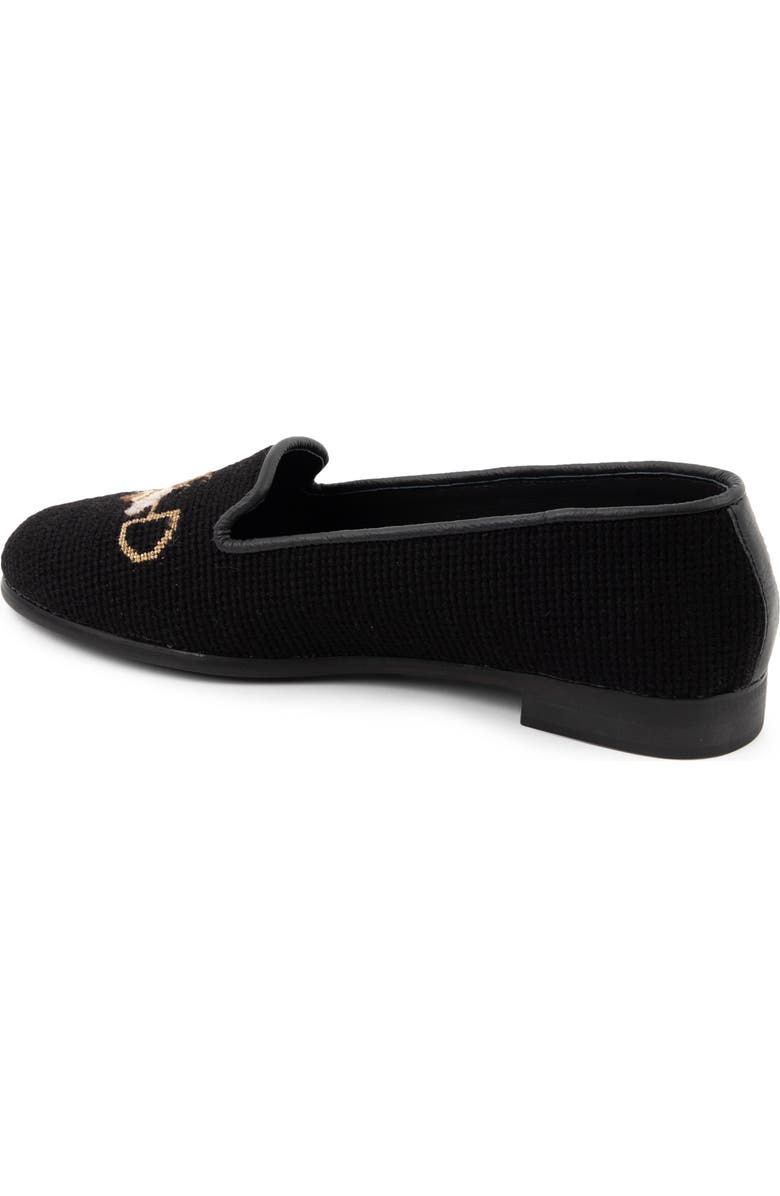 ByPaige Needlepoint Bee Flat, Alternate, color, Black