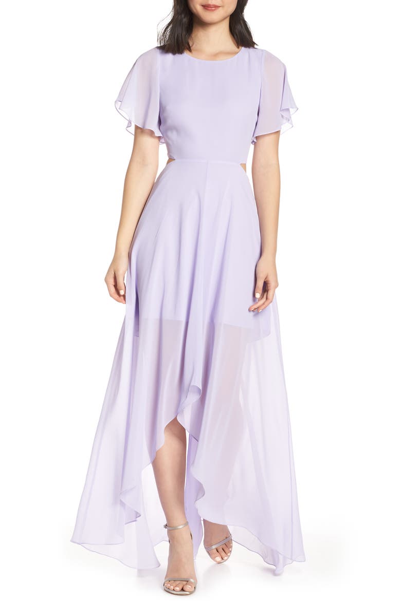 Cutout Maxi Dress, Alternate, color, LAVENDER