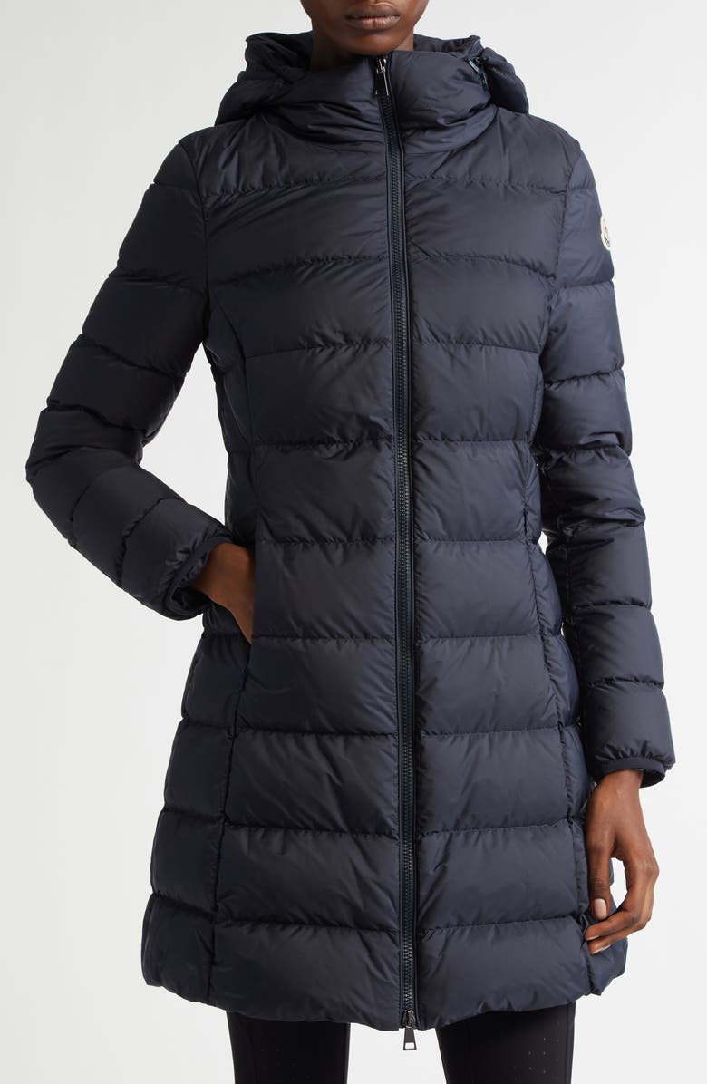 Moncler Gie Water Resistant Down Long Coat | Nordstrom