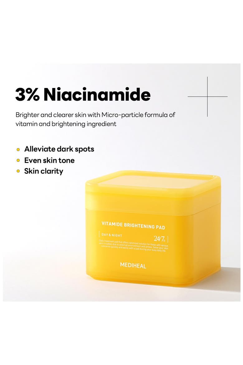 Vitamide Brightening Pads, Alternate, color, YELLOW