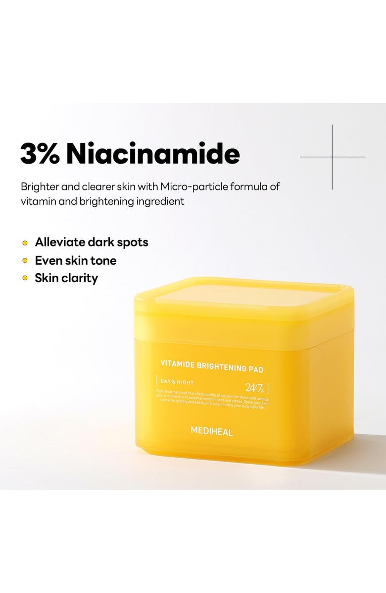MEDIHEAL Vitamide Brightening Pads, Alternate, color, Yellow