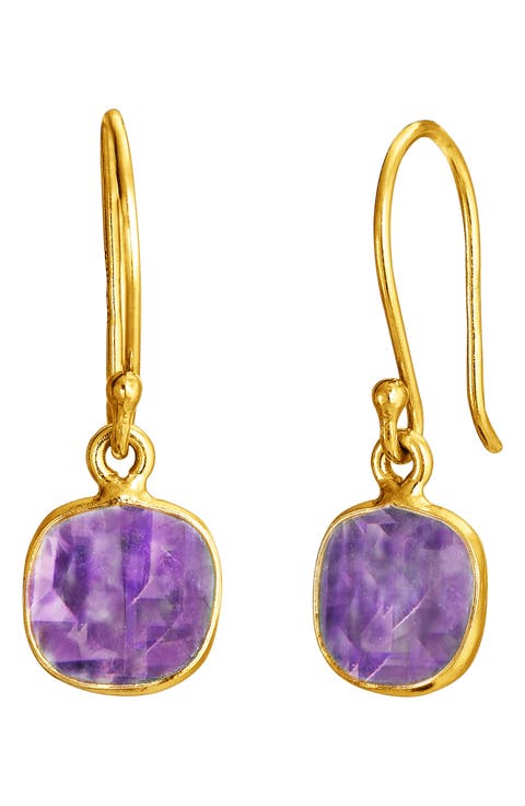 Amethyst Drop Earrings